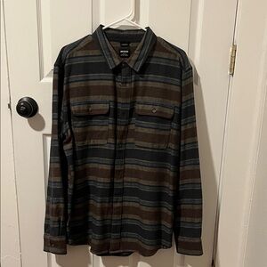 Prana Multicolor Striped Long Sleeve Shirt